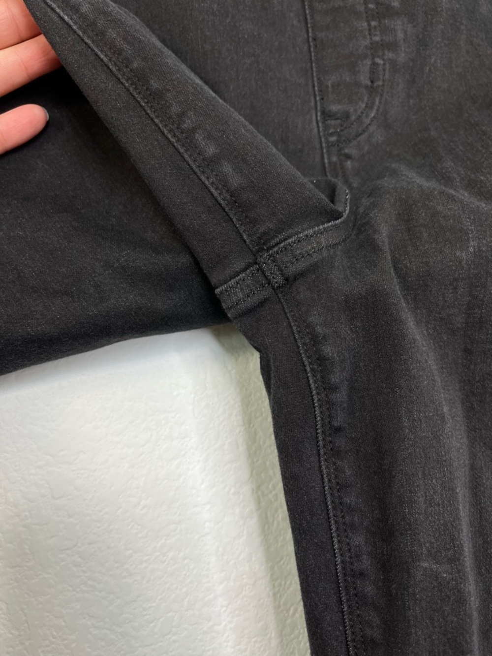 Spanx Distressed Skinny Jeans‎ Pull On Women’s 1X Black Stretch 20213P - Picture 4 of 10